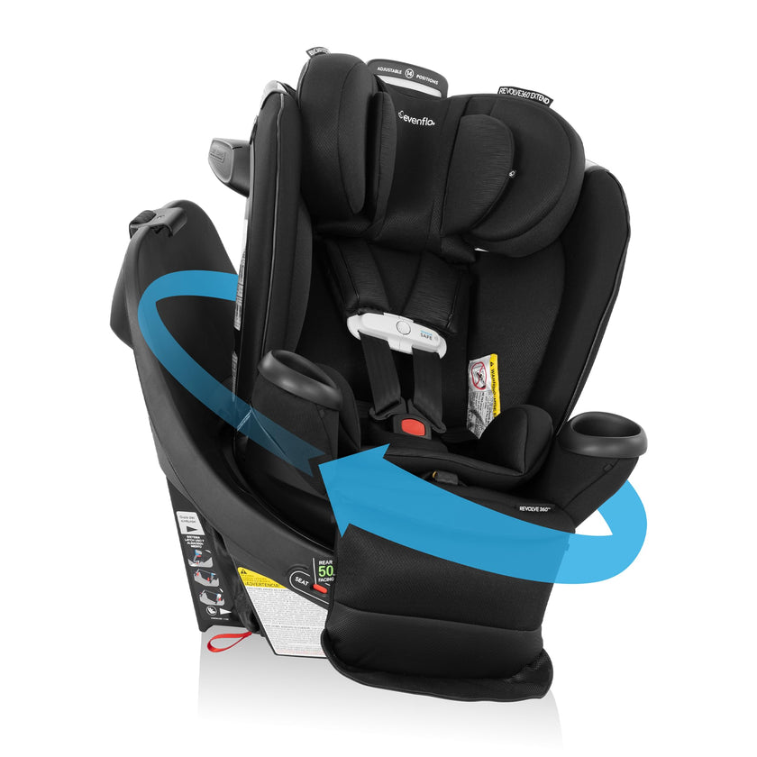 Evenflo Gold Revolve360 Extend All-in-One Rotational Car Seat with SensorSafe - Onyx 🍁 All In One Marketplace Canada