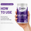 AOR - SoluFibre Powder, 300g 60-Servings - Partially Hydrolyzed Guar Gum Sunfiber for Digestive Comfort & Regularity - Vegan, Non-GMO & Gluten-Free - Gentle Prebiotic Fiber Supplement - Soluble Fiber 🍁 All In One Marketplace Canada