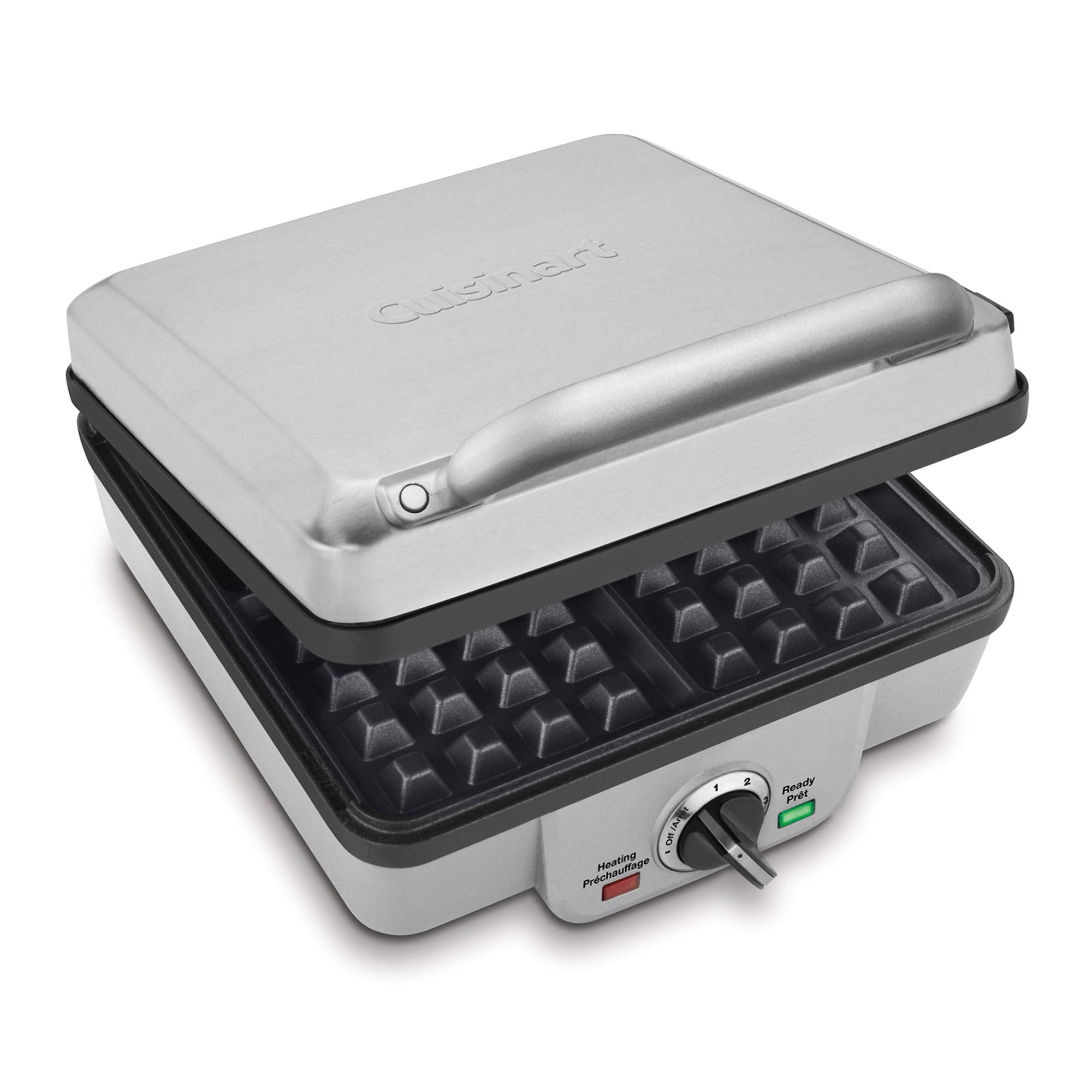 Cuisinart Belgian Waffle Maker with Pancake Plate, Non-Stick Removable Plates, Silver, WAF-350C 🍁 All In One Marketplace Canada
