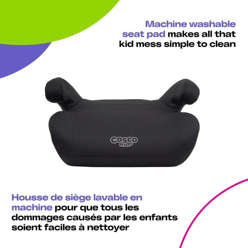 Cosco Kids Topside Lightweight Backless Belt-Positioning Booster Car Seat, Washable Cover, Black 🍁 All In One Marketplace Canada