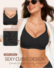 Gailife Womens Jelly Bra for Women Wireless Bras Seamless No Underwire Supportive Full Coverage T-Shirt Bra -New-Black-L 🍁 All In One Marketplace Canada