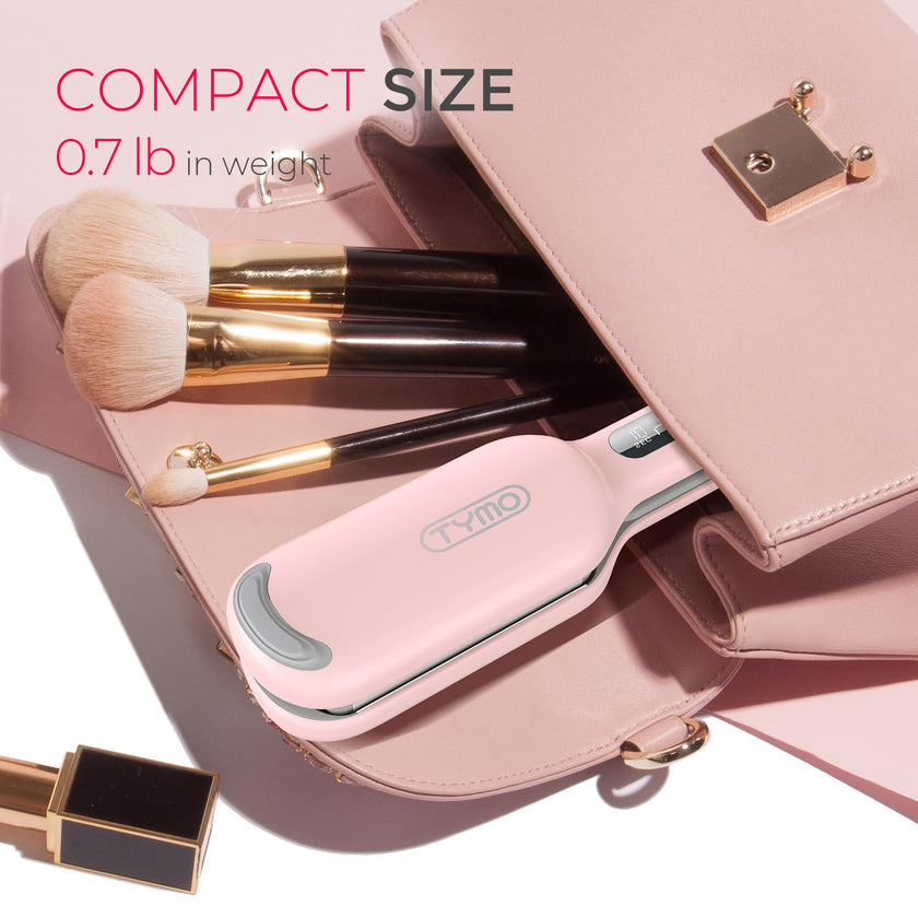 TYMO ROVY Hair Waver Curling Iron, 3-Barrel Ionic Hair Curler with 9 Heat Settings, Beach Waves Crimper for Women, Travel-Friendly, Anti-Scald, Fast Heating, Easy to Use, Pink, 1 inch 🍁 All In One Marketplace Canada
