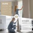 Joydeco Blackout Curtains for Bedroom - 96 Inch Long 100% Light Blocking 2 Panels Set Linen Drapes, Thermal Insulated Room Darkening Curtains, Linen Textured for Living Room, Rod Pocket & Back Tabs 🍁 All In One Marketplace Canada