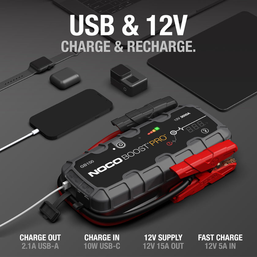 NOCO Boost GB150 3000A UltraSafe Jump Starter, 12V Lithium Battery Booster 🍁 All In One Marketplace Canada