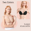 GKHWON Adhesive Bra Strapless Backless Invisible Push Up Sticky Bra with Silicone Nipple Covers Reusable Beige A 🍁 All In One Marketplace Canada