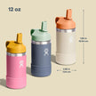 Hydro Flask 12 Oz Kids Wide Mouth Bottle with Straw Cap and Boot, Anemone 🍁 All In One Marketplace Canada