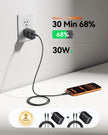 INIU for iPhone 17 16 Charger, 30W GaN Tech USB C Charger Fast Charging, 2-Pack Foldable USB C Charging Block with Cable for iPhone 17 16 Pro Max, MacBook Air 13 M4, Samsung S25 S24, iPad 11 Air 🍁 All In One Marketplace Canada