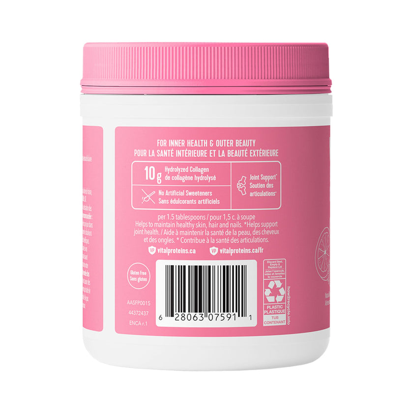 VITAL PROTEINS Beauty Collagen Peptides Strawberry Lemon Powder, Supports Hair, Skin & Nails With Hyaluronic Acid, Biotin & Vitamin C & Helps Form Collagen & Reduce Joint Pain Associated With Osteoarthritis, 201 g 🍁 All In One Marketplace Canada