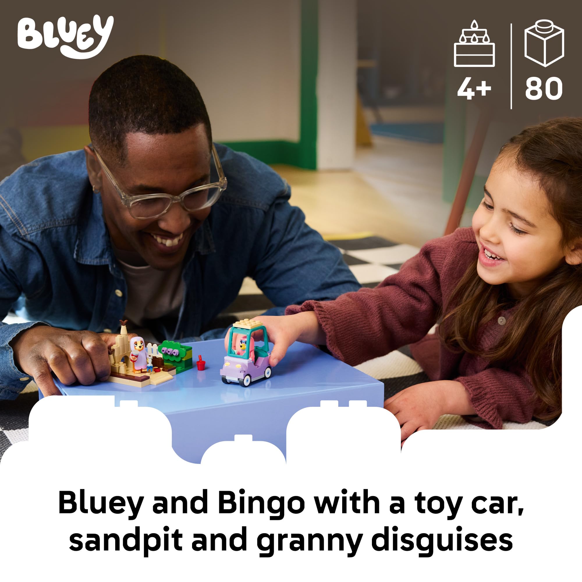 LEGO Bluey Grannies with Bingo and Bluey - Building Toy for Girls & Boys, Ages 4+ - Toddler Car & Playset with 2 Characters - Gift for Birthdays - 11216 🍁 All In One Marketplace Canada