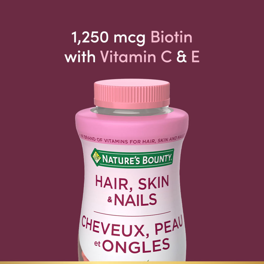 NATURE'S BOUNTY Hair, Skin & Nails, Helps Maintain Health of Hair, Skin & Nails, 450 g 🍁 All In One Marketplace Canada