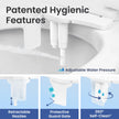 LUXE Bidet NEO 320 Plus - Warm Water, Dual Nozzle, Non-Electric Bidet Attachment for Toilet Seat, Patented Slide-in Install, 360° Self-Clean, EZ-Lift to Clean, Feminine & Rear Wash (Chrome) 🍁 All In One Marketplace Canada