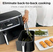 Ninja Foodi 10-qt. 6-in-1 DualZone XL Air Fryer, 2 Independent Baskets, Match Cook & Smart Finish to Air Fry, Air Broil, Roast, Bake, Dehydrate, & Keep Warm, Black, DZ302C (Canadian Version) 🍁 All In One Marketplace Canada