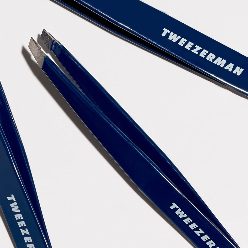 Tweezerman Exclusive Evening Blue Slant Tweezer - Hair Removal Tweezers, Stainless Steel 🍁 All In One Marketplace Canada