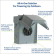 Leviton 50A Outdoor EV Charging Outlet with Metal Weather-Resistant Cover, Surface Mount, EVCVM-050, Gray 🍁 All In One Marketplace Canada