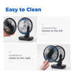 OCOOPA Small Desk Fan, 4000mAh Rechargeable USB Fan Battery Operated, 4 Speeds, 5'' Portable Table Fan with Strong Airflow Quiet, Detachable Grille, Mini Desktop Fan(Blue) 🍁 All In One Marketplace Canada