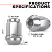 White Knight M12x1.50 Solid Piece Bulge Acorn Lug Nuts (NO Cap) for Select Aftermarket & Factory Wheels, EZ to Install, Durable Carbon Steel, Stylish Triple Layer Chrome Finish - 1907S-20AM (20 Pack) 🍁 All In One Marketplace Canada