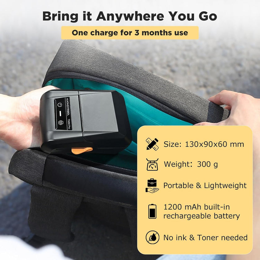 SUPVAN T50M Pro Bluetooth Label Maker Machine with Tape, Wide Waterproof Label, Versatile App with 30 Fonts and 660+ Icons, Inkless Labeler for Home, Kitchen, School, Office Organization, Set 1 🍁 All In One Marketplace Canada