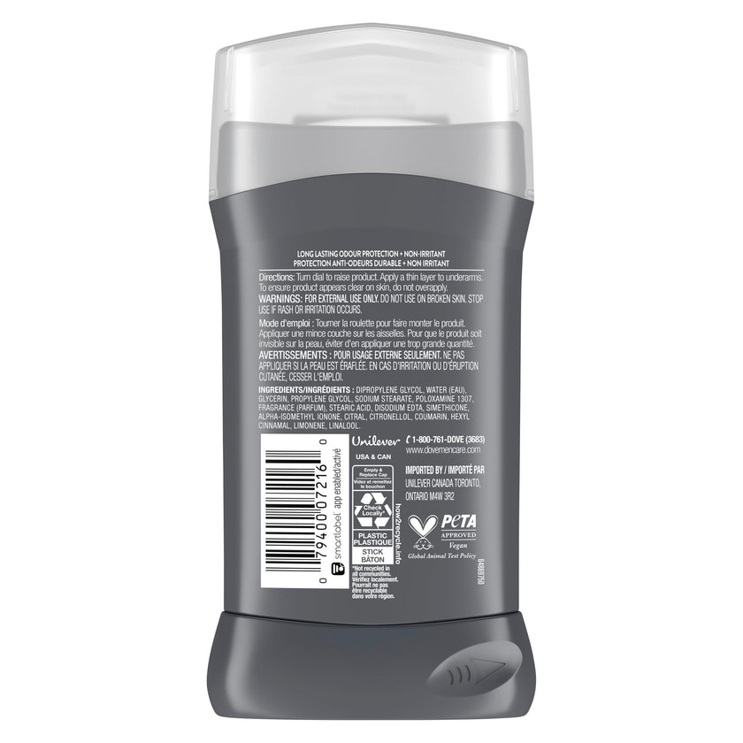 Dove Men+Care Deodorant Stick aluminum-free deodorant formula for 72H protection Clean Comfort with ¼ moisturizing cream, 85g (Pack of 4) 🍁 All In One Marketplace Canada