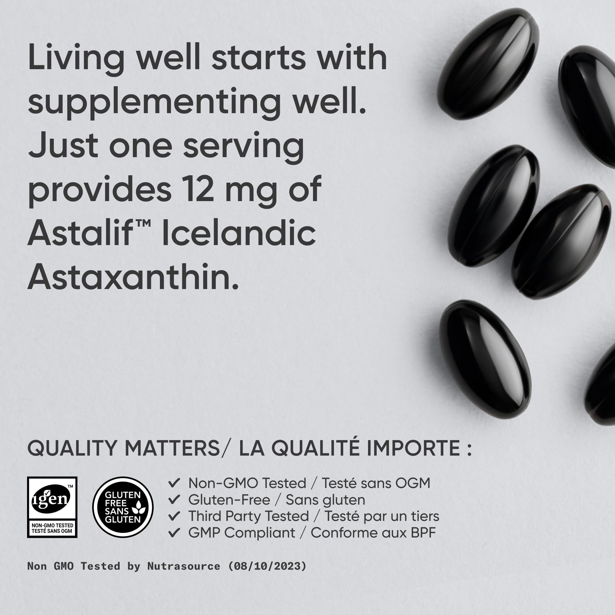 Sports Research® Triple Strength Astaxanthin Supplement from Algae w/Organic Coconut Oil - Natural Support for Skin & Eye Health - Non-GMO & Gluten Free - 12mg, 60 Softgels - 2 Month Supply 🍁 All In One Marketplace Canada