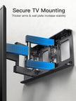 Pipishell Full Motion TV Wall Mount for 26-74 inch TVs, up to 99lbs Max VESA 400x400mm, Wall Mount TV Bracket with Articulating Swivel Extension Tilting Leveling for LED LCD OLED 4K Flat Curved Screen 🍁 All In One Marketplace Canada