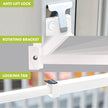 Ideal Security Sliding Patio Door Security Bar with Child-Proof Lock, Extendable, White (25.75-47.5 Inches) 🍁 All In One Marketplace Canada