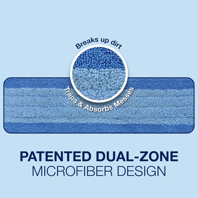 Bona Mop Microfiber Cleaning Pad for Hardwood & Hard Surface Floors - Value 3-Pack - For Use With Bona Mops - Dual Zone Cleaning 🍁 All In One Marketplace Canada