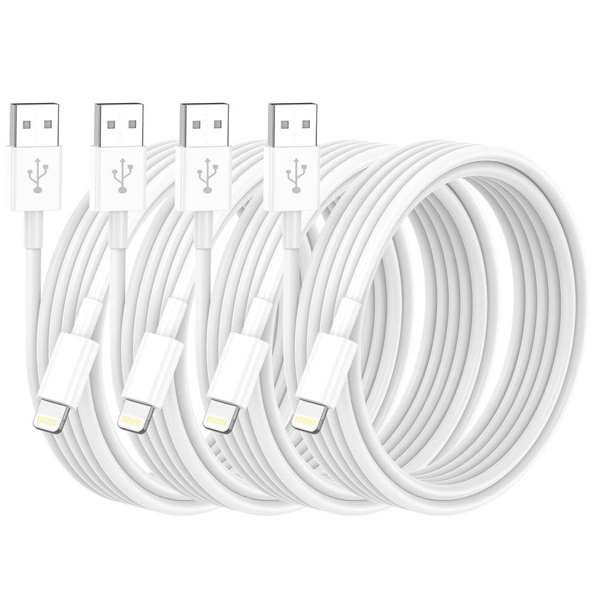 iPhone Lightning Cable [Apple MFi Certified], 4Pack iPhone Charger Cable 6FT, USB to Lightning Cable, Apple 2.4A Fast Charging Cord for iPhone 14/13/12/11 Pro/11/XR/8/7/6s Plus, iPad Pro/Air/Mini 🍁 All In One Marketplace Canada