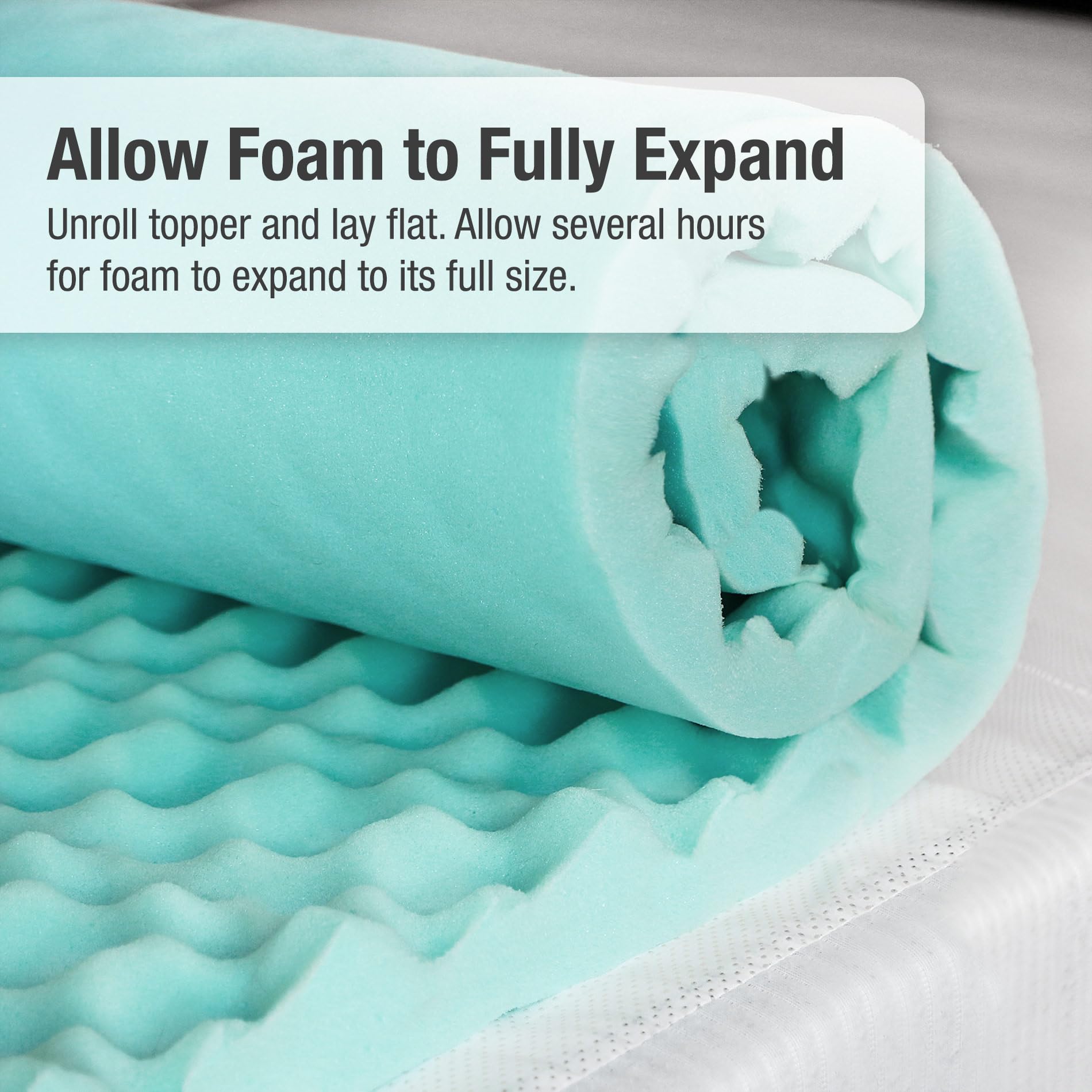 DMI Foam Mattress Topper, Egg Crate Foam Pad, Mattress Pad and Bed Topper for Support, Air Circulation, Pressure Relief and Weight Distribution, Twin Size Mattress, 33 x 72 x 2,Blue 🍁 All In One Marketplace Canada