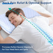 Ultra Thin Pillow for Sleeping- Cooling Gel Flat Pillow for Stomach and Back Sleepers, Slim Stomach Sleeping Pillows, Low Profile Memory Foam Pillows with Washable Cover 🍁 All In One Marketplace Canada
