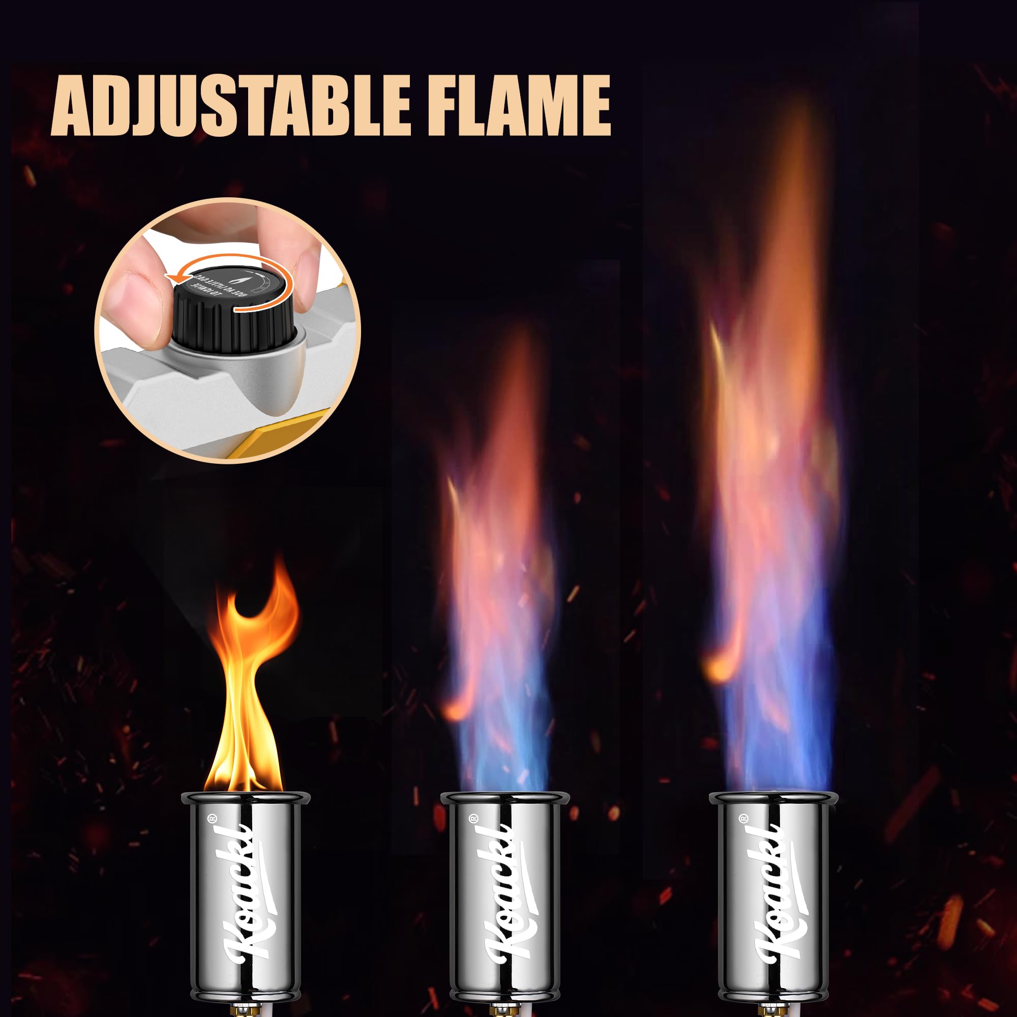 Powerful Propane Torch Gun, Blow Torch with Adjustable Flame, Flamethrower Kitchen Torch Gun Gas Welding Kits for Outdoor BBQ, Searing Steak, Camping & Charcoal Torch Lighter(Tank Not Included) 🍁 All In One Marketplace Canada