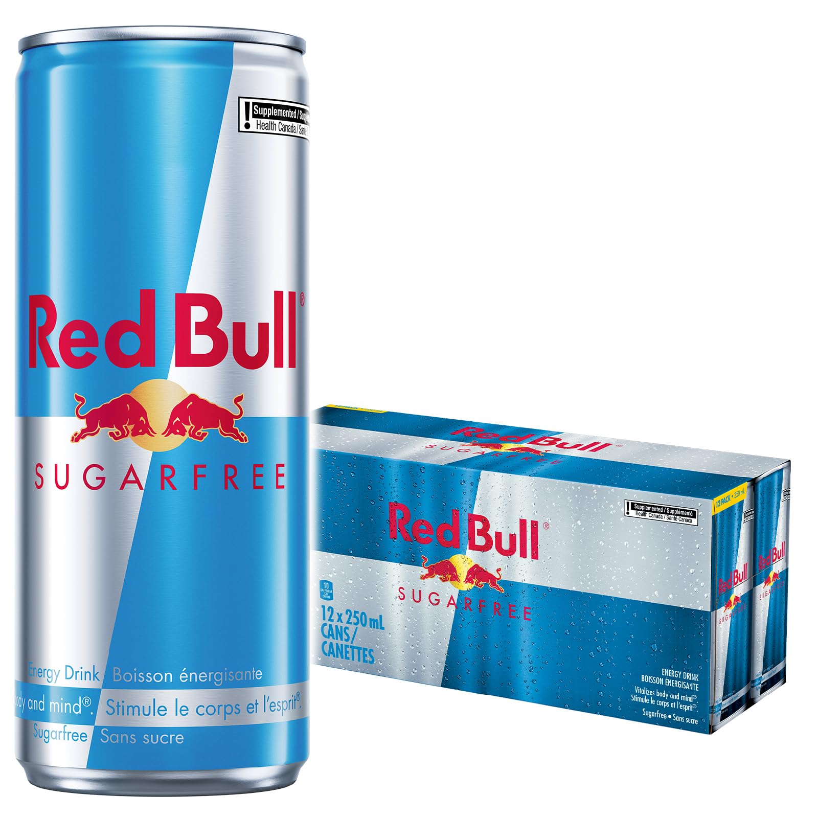 Red Bull Energy Drink, Sugar Free, 250ml (12 pack) 🍁 All In One Marketplace Canada