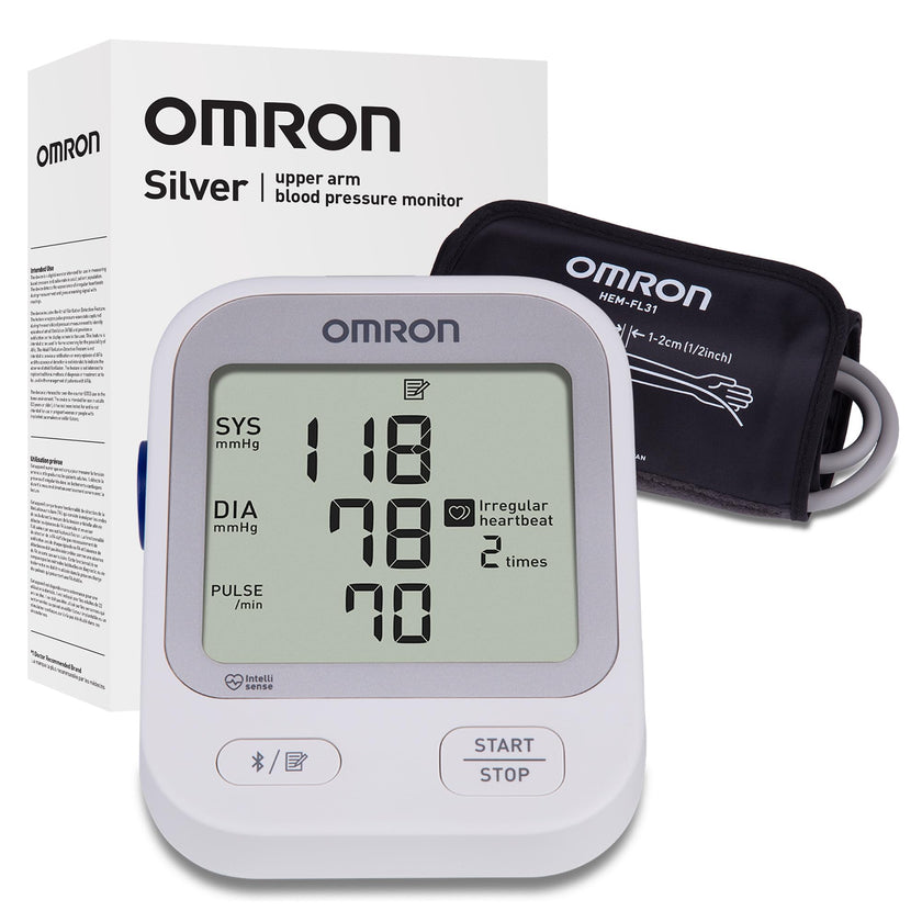 Omron Silver Upper Arm Blood Pressure Monitor 🍁 All In One Marketplace Canada