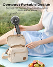 Otlonpe Handheld Misting Fan Portable, Powerful 4 High Speeds Rechargeable Small Hand Held Fan Water Mist, 4000mAh Battery Operated, Foldable, Lanyard, Personal Cooling for Travel (BLACK) 🍁 All In One Marketplace Canada