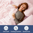 Queen Size 4 Piece Sheet Set - Comfy Breathable & Cooling Sheets - Hotel Luxury Bed Sheets for Women & Men - Deep Pockets, Easy-Fit, Soft & Wrinkle Free Sheets - Lavender Pink Oeko-Tex Bed Sheet Set 🍁 All In One Marketplace Canada