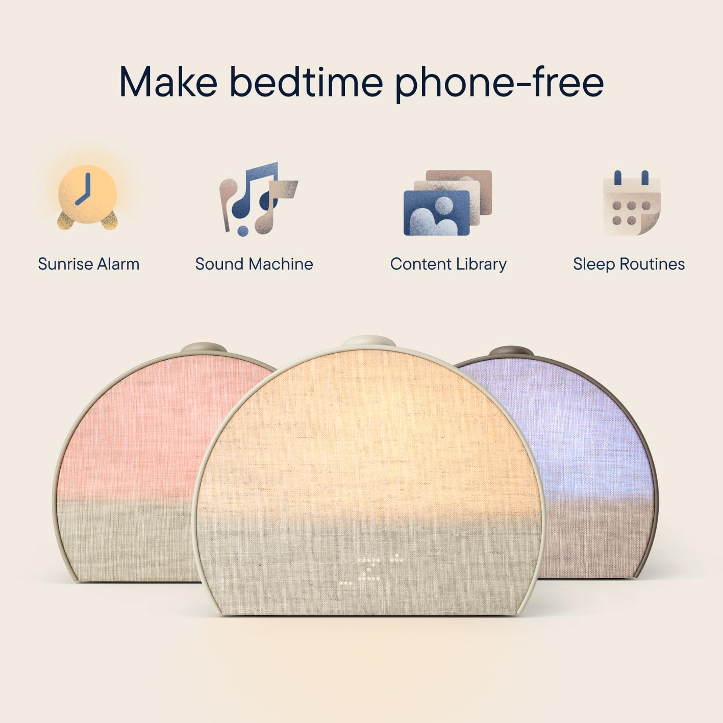 Hatch Restore 3 Sunrise Alarm Clock, Sound Machine, Smart Light (Putty) - White Noise, Screen-Free Sleep Routine 🍁 All In One Marketplace Canada