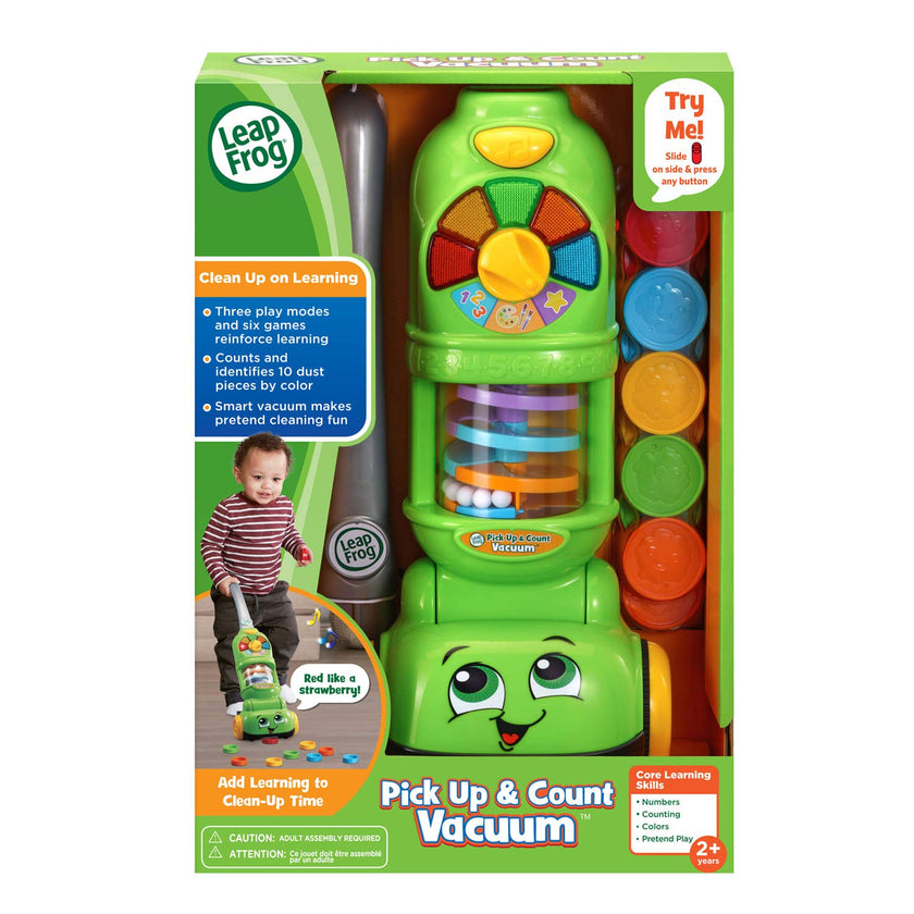 LeapFrog Pick Up and Count Vacuum, Green 🍁 All In One Marketplace Canada
