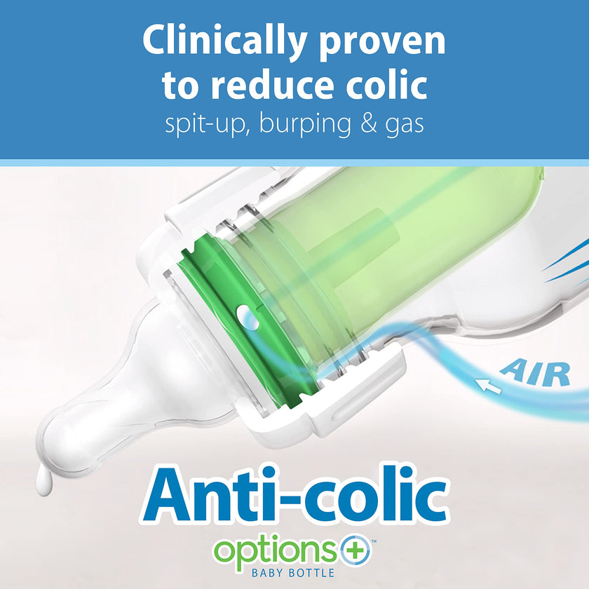 Dr. Brown's Options+ Slow Flow Preemie and Newborn Anti-Colic Bottle Set with 4oz Bottles and HappyPaci - Pink 🍁 All In One Marketplace Canada