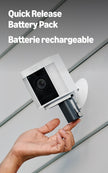 Ring Spotlight Cam Plus, Battery | Two-Way Talk, Colour Night Vision, and Security Siren - White 🍁 All In One Marketplace Canada