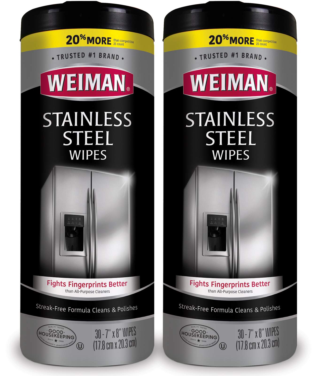 Weiman Stainless Steel Wipes, 30 ct-2 pk 🍁 All In One Marketplace Canada