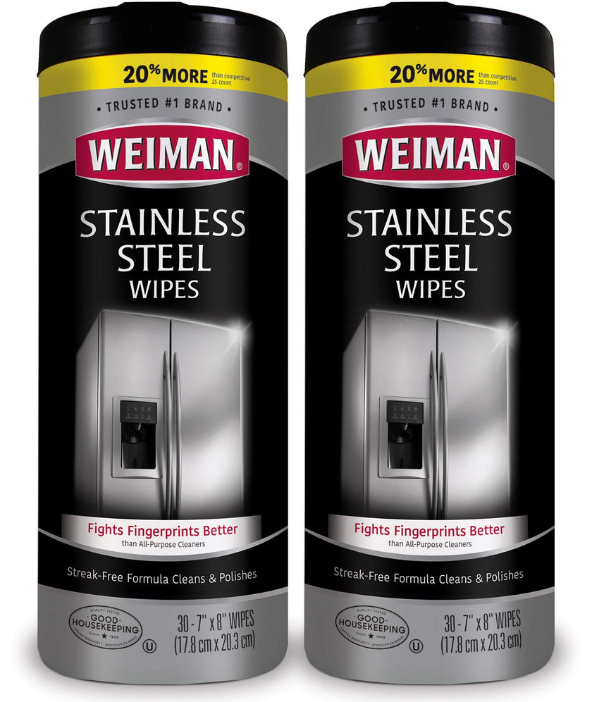 Weiman Stainless Steel Wipes, 30 ct-2 pk 🍁 All In One Marketplace Canada