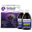 Sambucol Black Elderberry Anti-Viral Flu Care | Quickly Relieves Cold & Flu Symptoms | Immune Support & Antioxidant | Ideal for Families | Syrup, 230 mL | Pack of 2 🍁 All In One Marketplace Canada