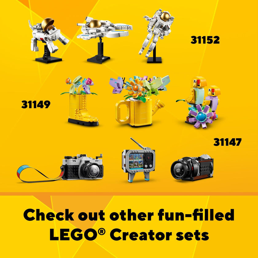 LEGO Creator 3 in 1 Retro Roller Skate Building Kit, Transforms from Roller Skate Toy to Mini Skateboard to Boom Box Radio, Birthday Gift for Skaters, Cool Toy for Boys and Girls Ages 8 and Up, 31148 🍁 All In One Marketplace Canada