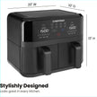 Chefman TurboFry 9-Qt. Dual-Basket Air Fryer with Sync Finish, One-Touch Digital Control, & Shake Reminder for Quick, Healthy, Family-Sized Meals, Black 🍁 All In One Marketplace Canada