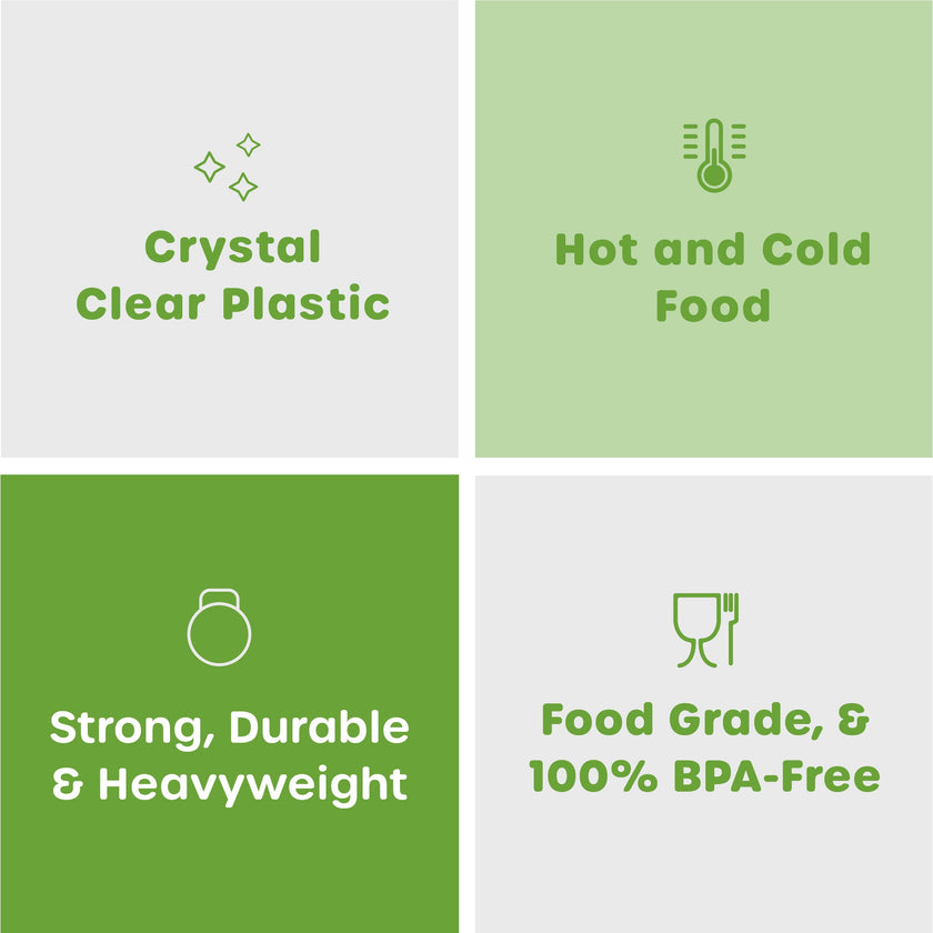 GUSTO [300 Pack] Heavyweight Clear Forks with Engraved Design - Reusable, Sturdy Cutlery Set for Parties, Weddings, and Events - Formerly Comfy Package 🍁 All In One Marketplace Canada
