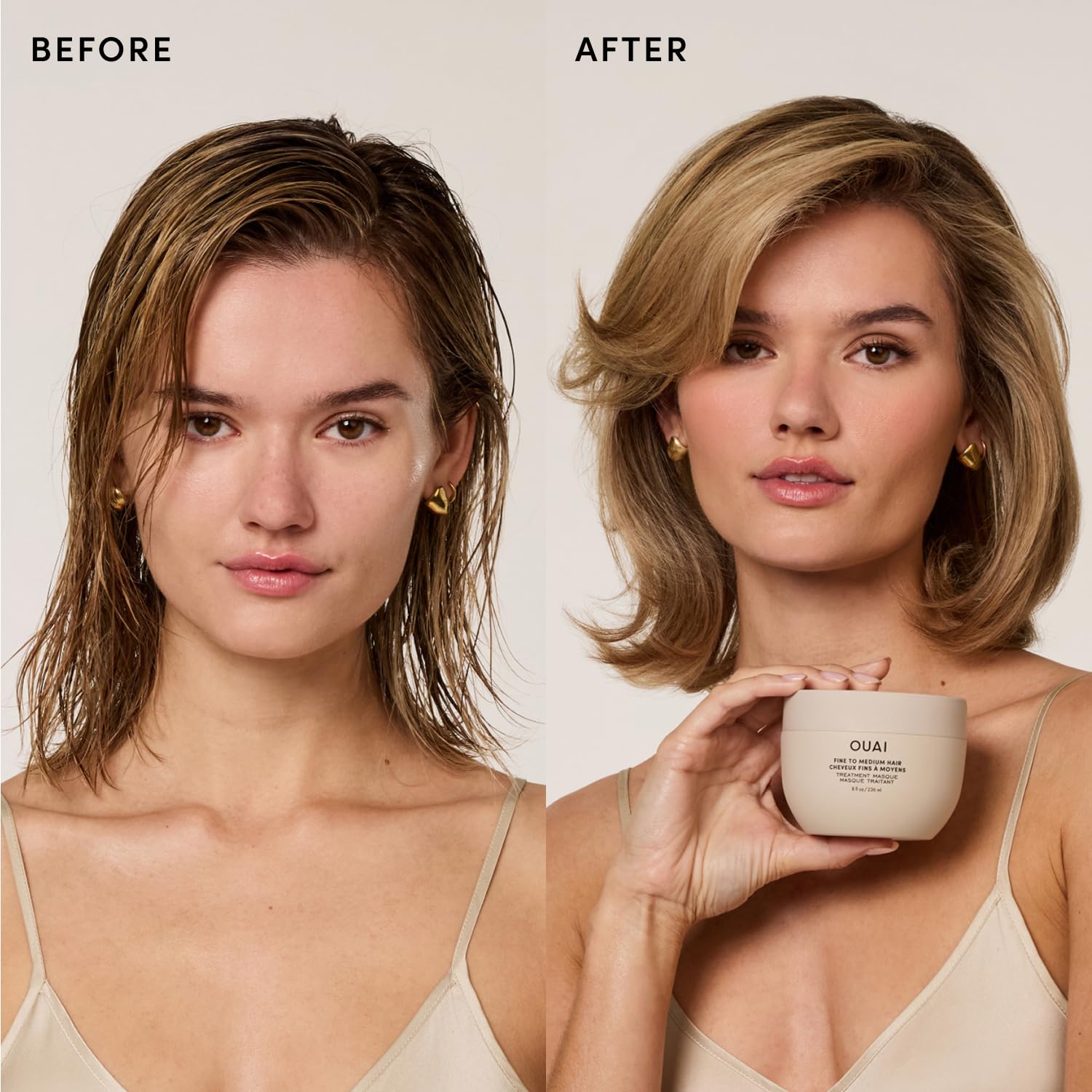 OUAI Fine to Medium Hair Treatment Mask- Deep Conditioning Hair Mask (8 oz) 🍁 All In One Marketplace Canada