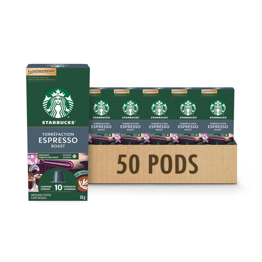 STARBUCKS by Nespresso Espresso Roast Coffee Capsules, For Original Line, 5 Boxes, 275 g 🍁 All In One Marketplace Canada