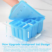 POLCANUR Popsicle Molds Silicone BPA-Free,12 Pieces Popsicle Trays for Freezer,Homemade Ice Cream Popsicle Molds,Large Ice Pop Maker Set,Reusable Ice Lolly Mould with 50PCS Popsicle Sticks 🍁 All In One Marketplace Canada