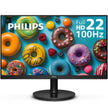 Philips 221V8LB, 22 inch Class Thin Full HD (1920 x 1080) Monitor, 100Hz Refresh Rate, VESA, HDMI x1, VGA x1, LowBlue Mode, Adaptive Sync, 4 Year Warranty 🍁 All In One Marketplace Canada