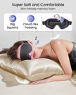 WAOAW Sleep Mask for Men Women: Blackout Eye Masks for Sleep - 3D Breathable Soft Comfortable Eye Mask for Travel - Adjustable Light Blocking Night Masks for Sleeping 🍁 All In One Marketplace Canada