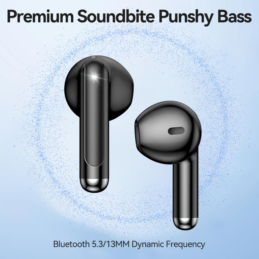 Wireless Earbuds, Bluetooth 5.4 in-Ear Headphones Wireless Bluetooth with ENC 4 Mics, Bluetooth Earbuds 50 Hour Noise-Cancelling Ear Buds with LED Indicator, IPX7 Waterproof for Sports/Work Black 🍁 All In One Marketplace Canada
